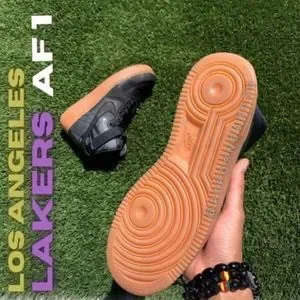 Customized Nike ID Los Angeles Lakers Air Force One AR1647-991 Men Sz 9 Nike | Shoes | Customized Nike Idlos Angeles Lakers Air  main image 2